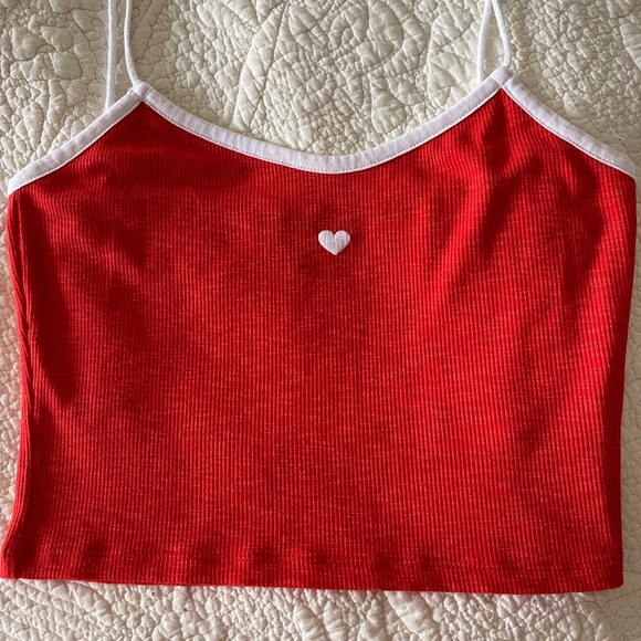 TOPSHOP Red Cami Tank - Picture 3 of 9